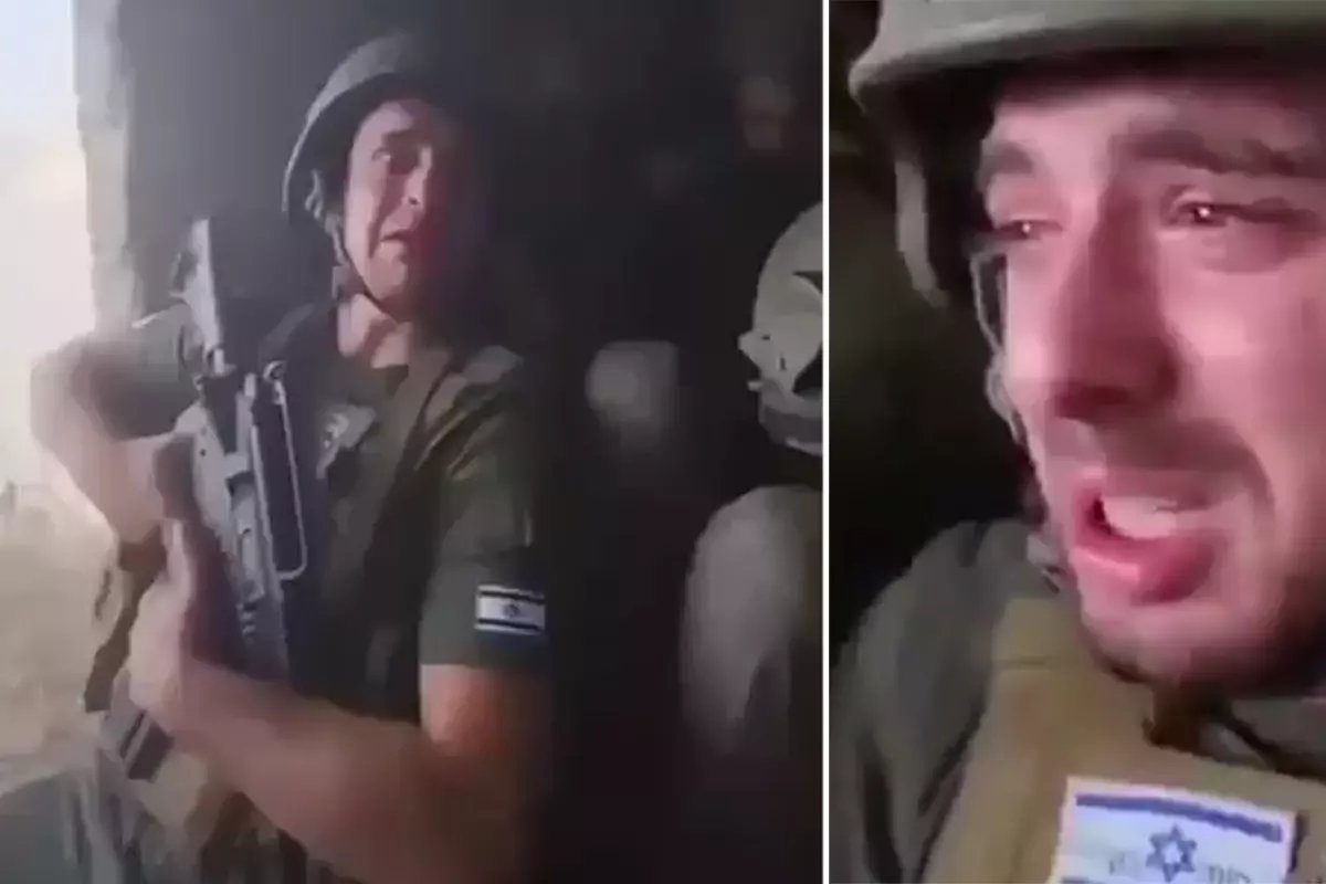 Görüntüler İsrail'den! Füze yağınca sığınakta hüngür hüngür ağladılar