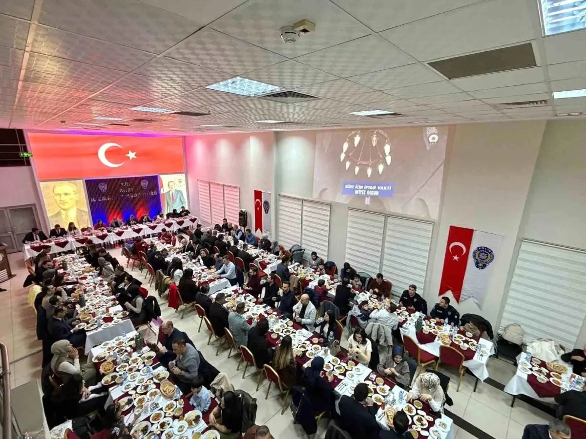 Siirt'te yargı ve emniyet mensupları iftarda buluştu