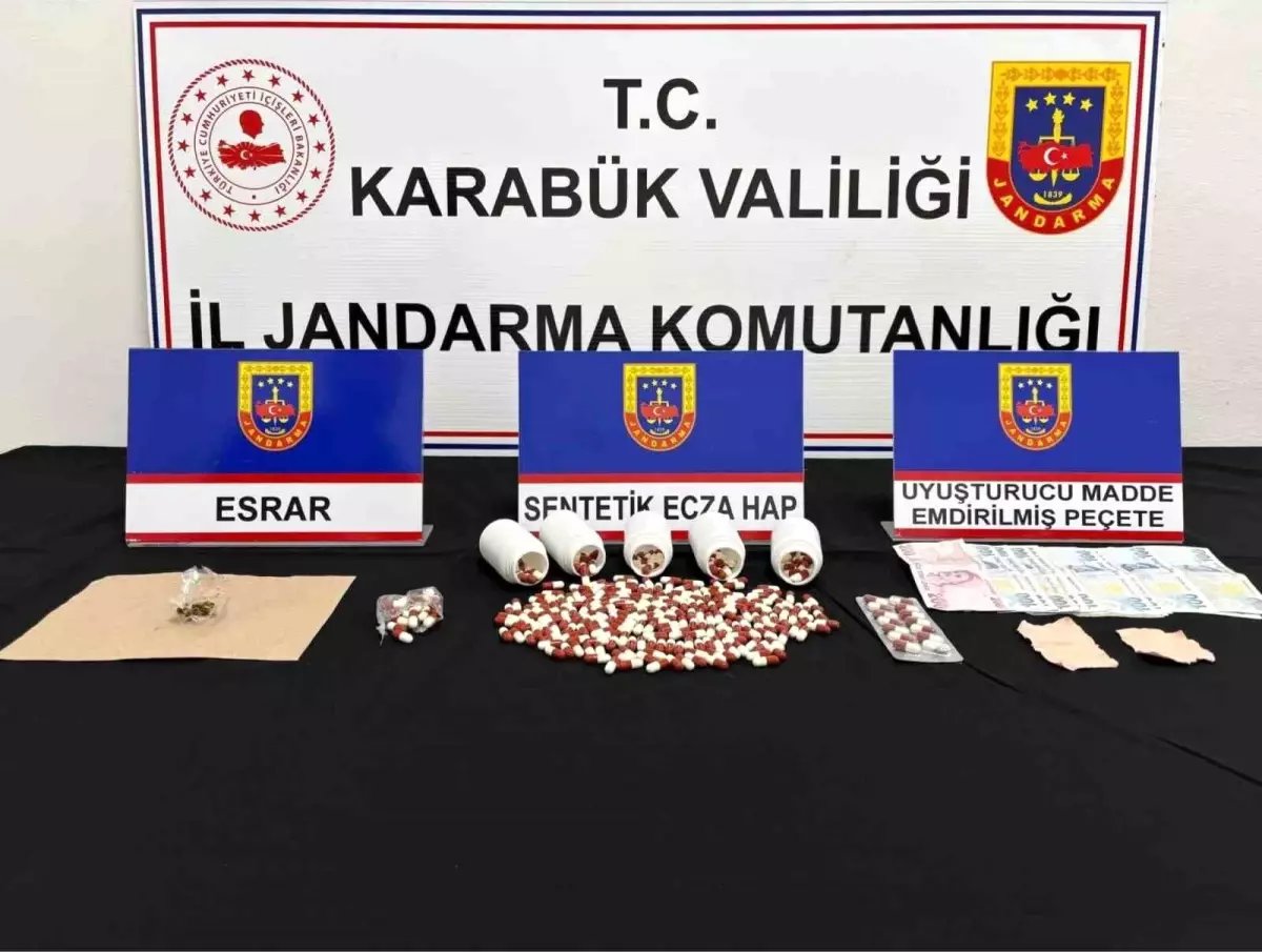 Karabük'te uyuşturucu operasyonunda 3 kişi gözaltı