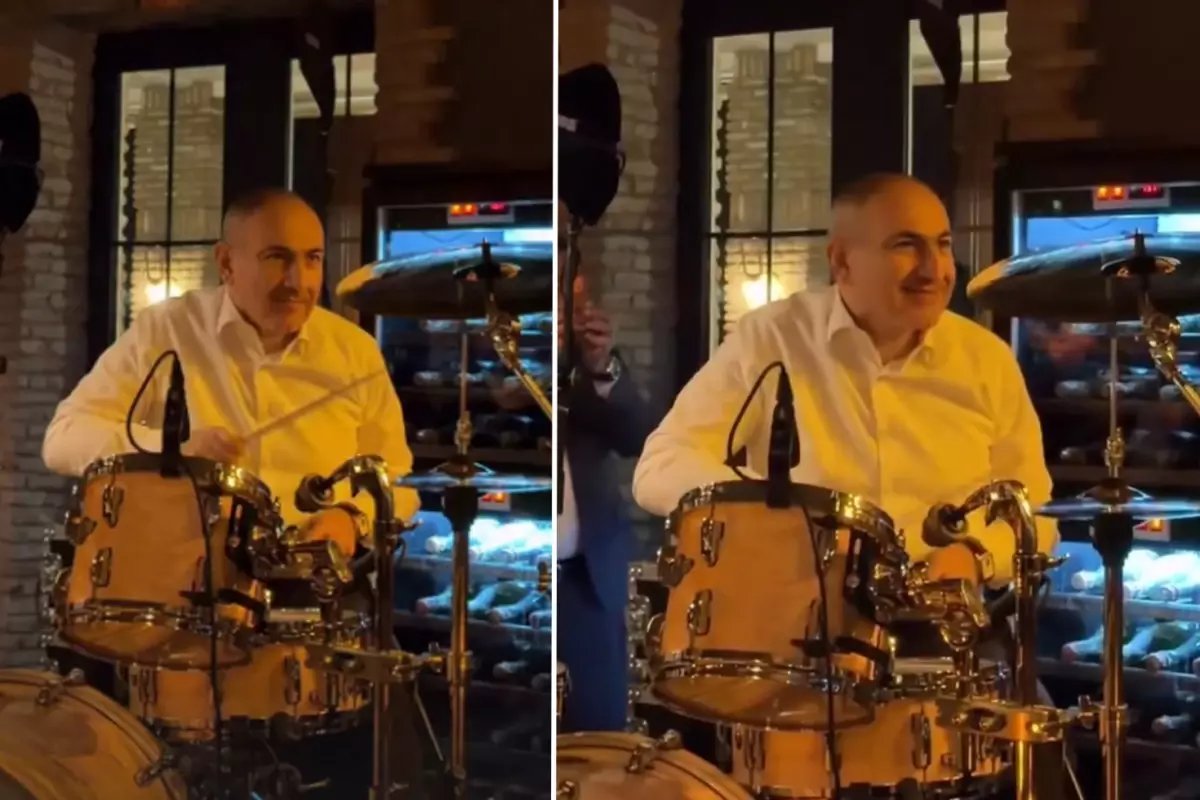 Komşusu yangın yeri, Paşinyan eğlencede