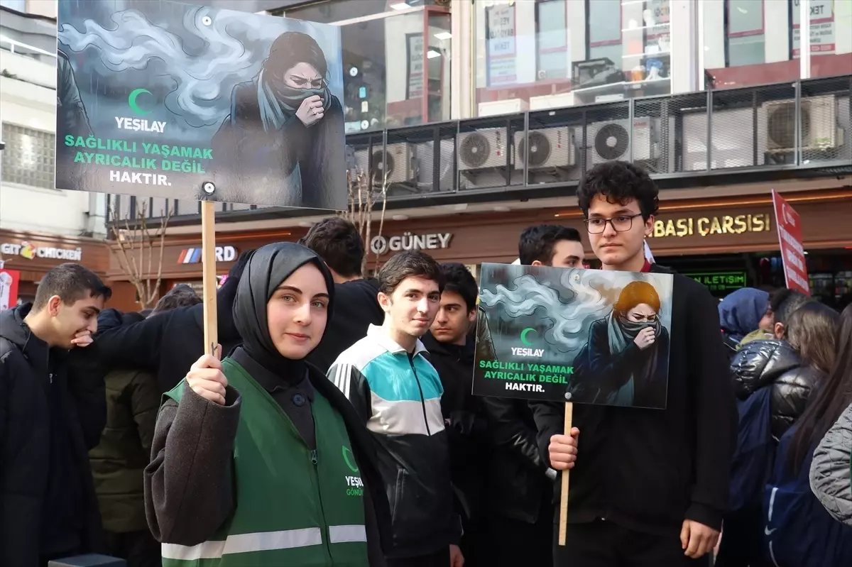 Trabzon'da Yeşilay Haftası dolayısıyla yürüyüş düzenlendi