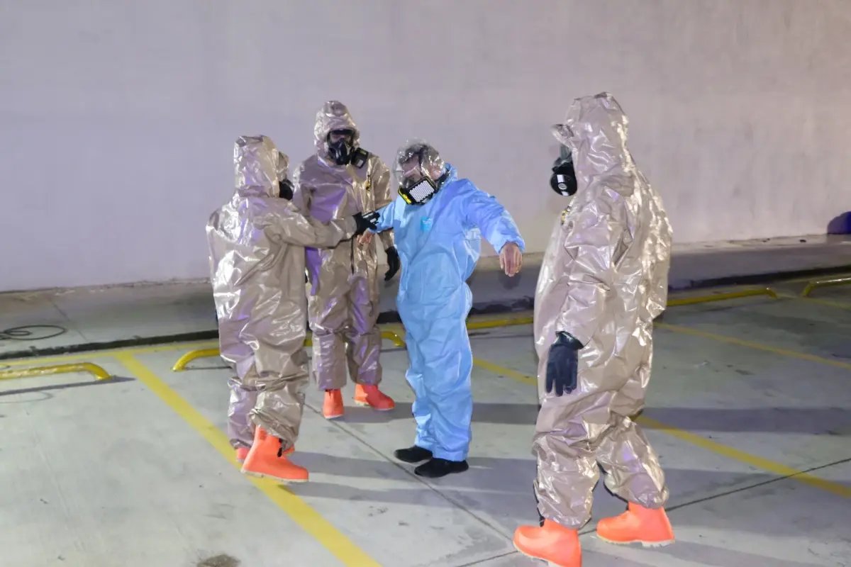 Samsun'a yeni kurulan Şehir Hastanesi'nde KBRN tatbikatı