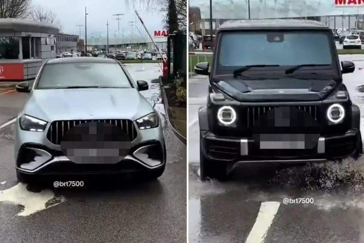 Dünya devinin yıldızları bu kez arabalarıyla "Para var huzur var" dedirtti