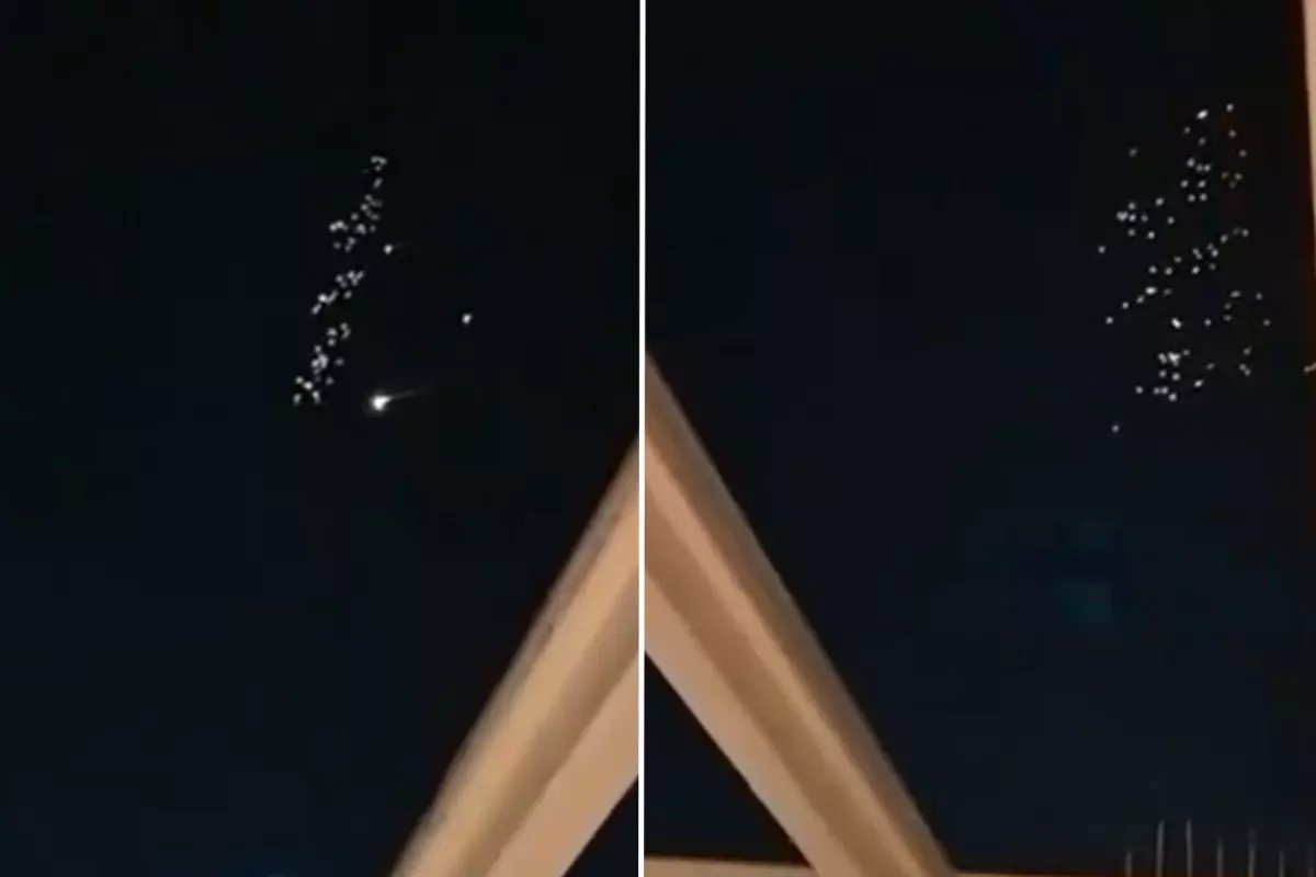 İran'dan İsrail'e balistik füze yağmuru: Gökyüzü alev aldı