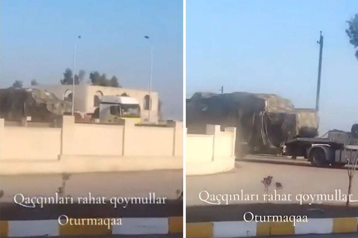 Felaket senaryosu gerçek oluyor: İşte Azerbaycan'ın İran sınırına yığınak yaptığı anlar