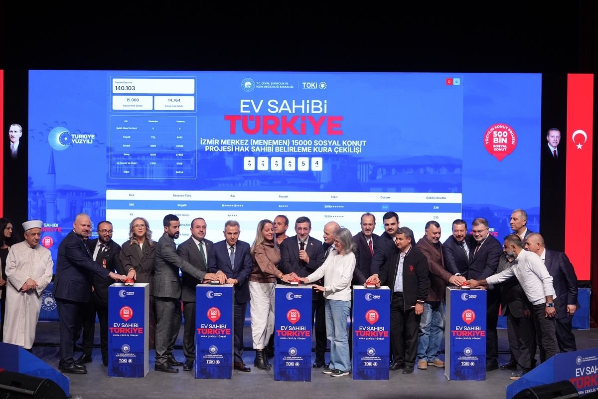 Cumhurbaşkanı Yardımcısı Yılmaz, "Ev Sahibi Türkiye İzmir Kura Çekiliş Töreni"nde konuştu Açıklaması