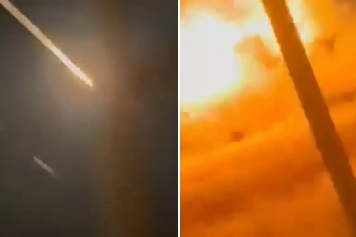 İran Suudi Arabistan'daki üssü vurdu! O anlar kameralarda