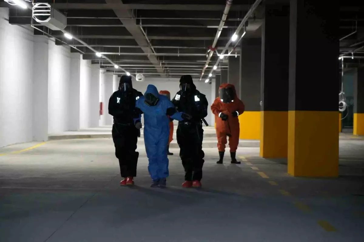 Samsun Şehir Hastanesi'nde KBRN tatbikatı