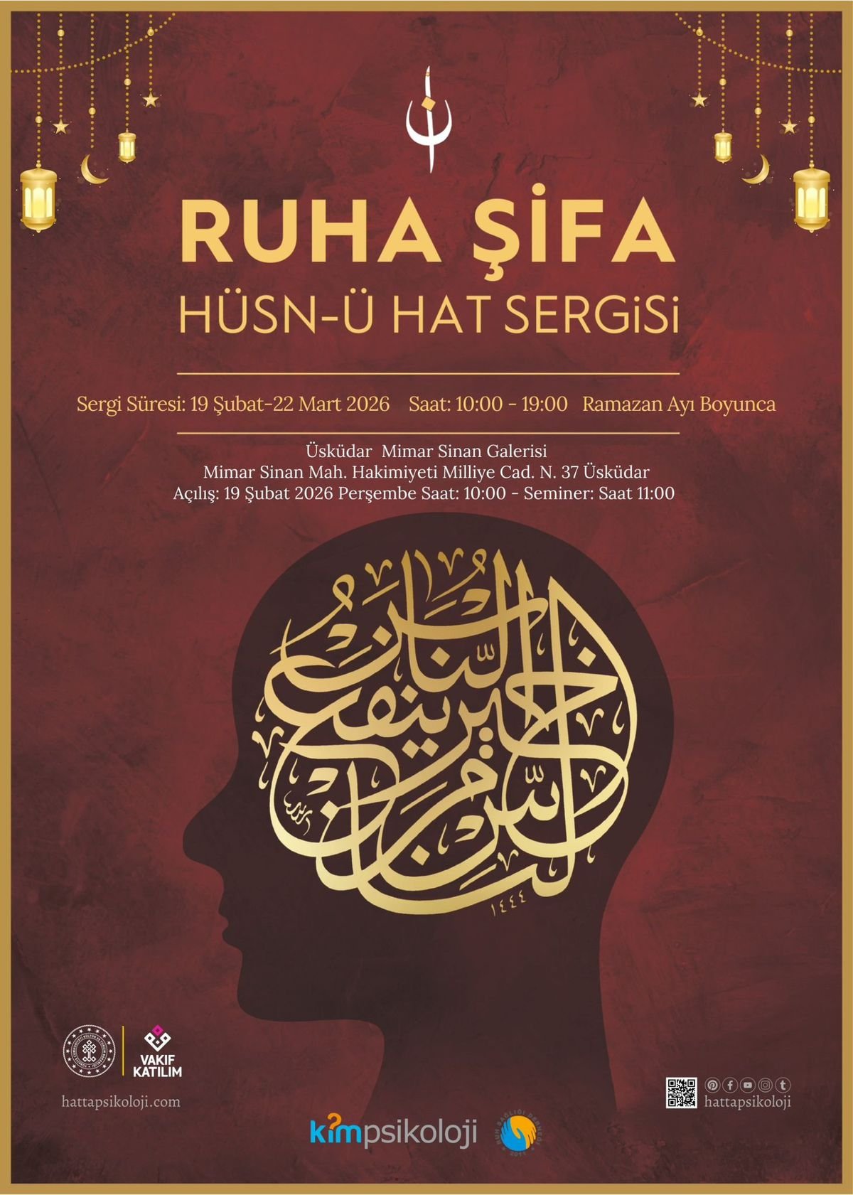 Ruha Şifa Hüsn-ü Hat Sergisi Üsküdar'da sanatseverlerle buluşuyor