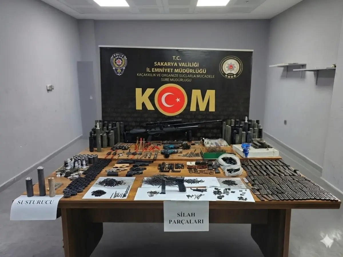 Sakarya'da 'uyuşturucu ve silah ticareti'ne 2 tutuklama