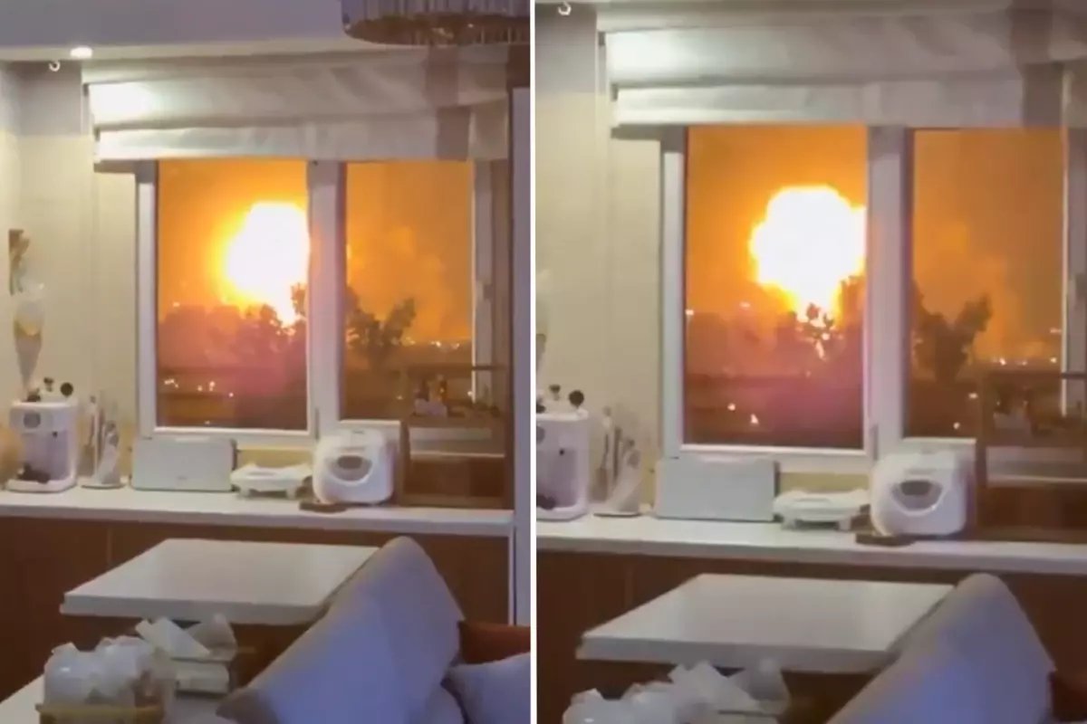 Evinin penceresinden dehşeti kaydetti