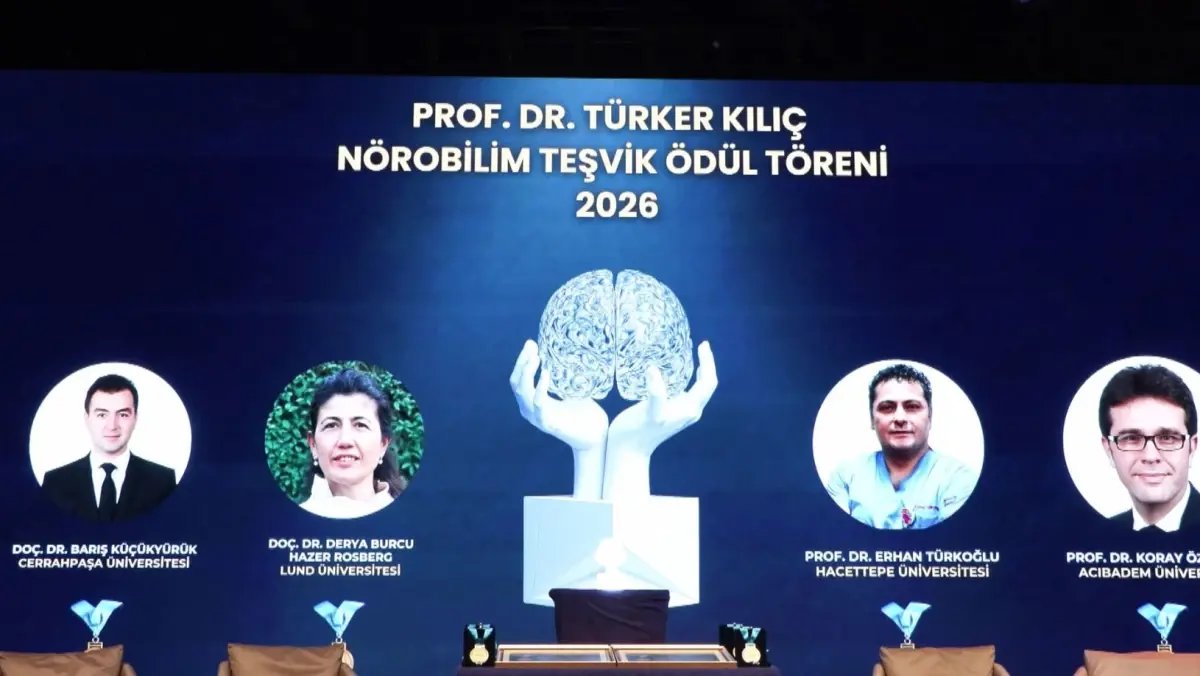 İstinye Üniversitesi'nde 'Prof. Dr. Türker Kılıç Nörobilim Teşvik Ödülü' sahibini buldu