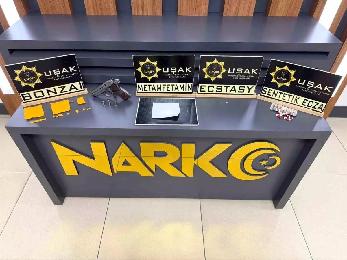Uşak'ta uyuşturucu operasyonu: 3 tutuklama