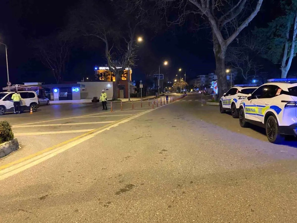 Bursa'da trafikte gece denetimi