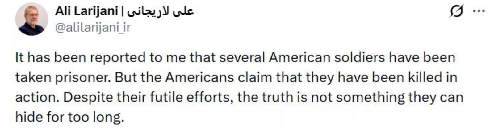 İran'dan esir asker açıklaması geldi, ABD yalanladı