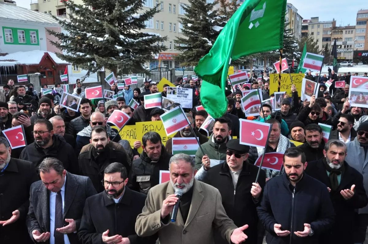 ABD ve İsrail, Kars'ta protesto edildi