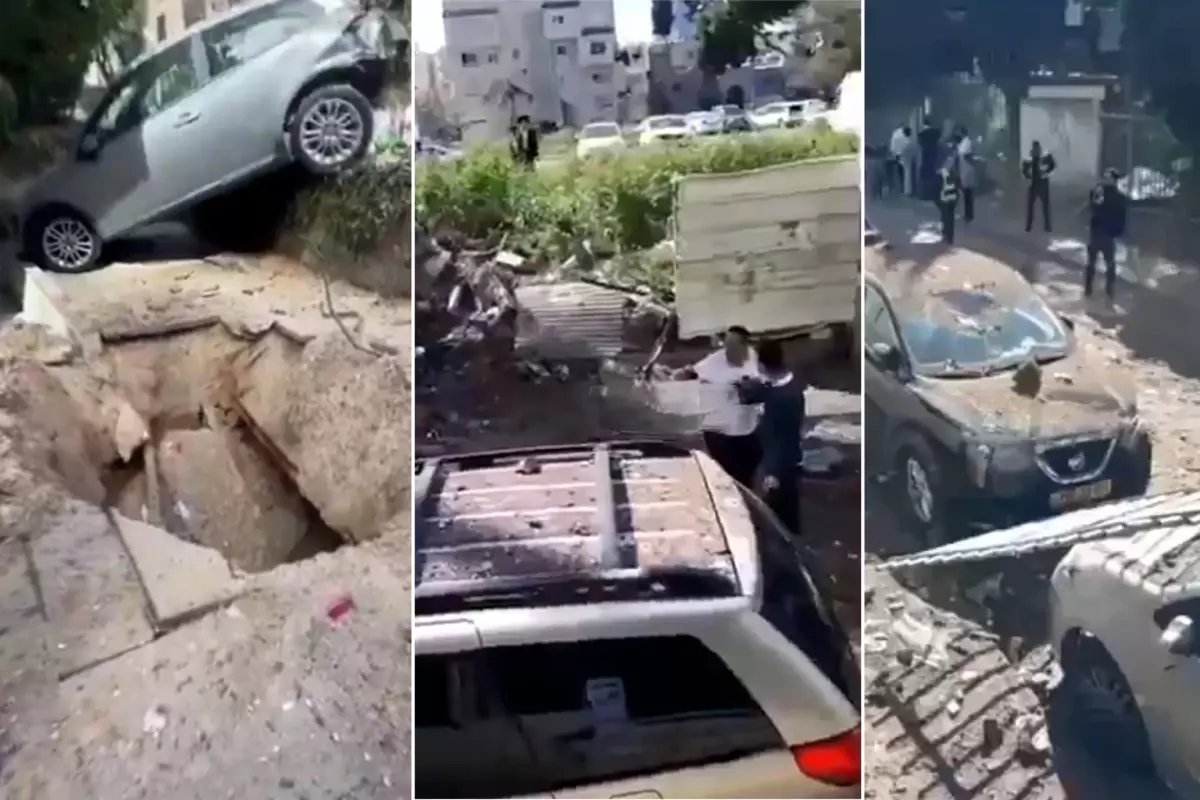 İran İsrail'in kalbini vurdu! Kentte yıkım büyük, dev çukur oluştu