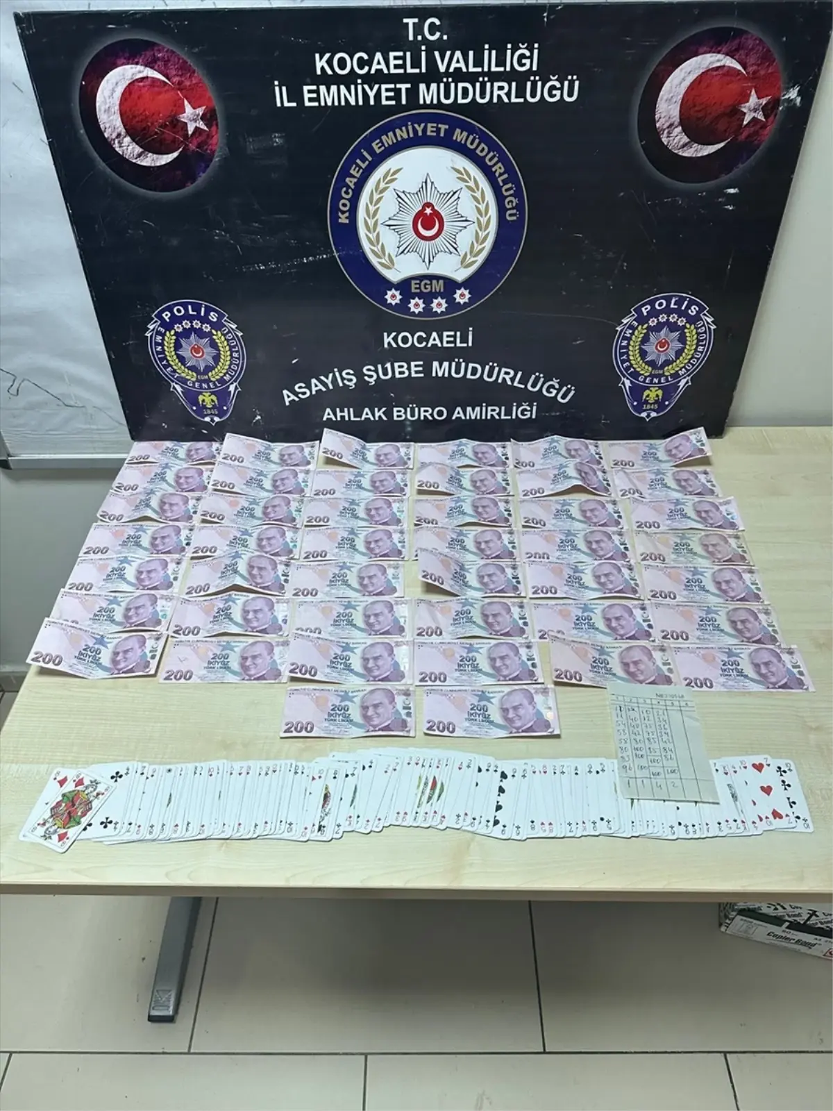 Kocaeli'de kahvehanede kumar oynatan kişi hakkında adli işlem