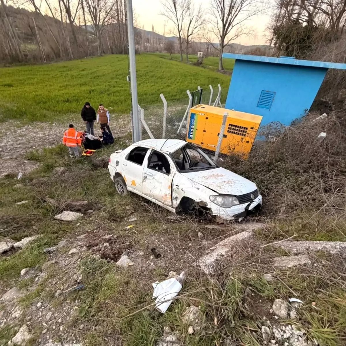 Savaştepe'de korkutan kaza: 5 yaralı