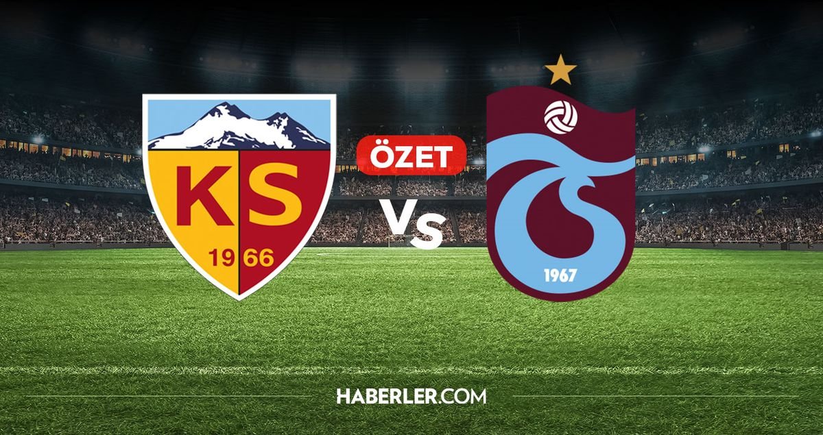 Kayserispor Trabzonspor maç özeti ve golleri! (ÖZET) Kayserispor Trabzonspor kaç kaç bitti, golleri kim attı?