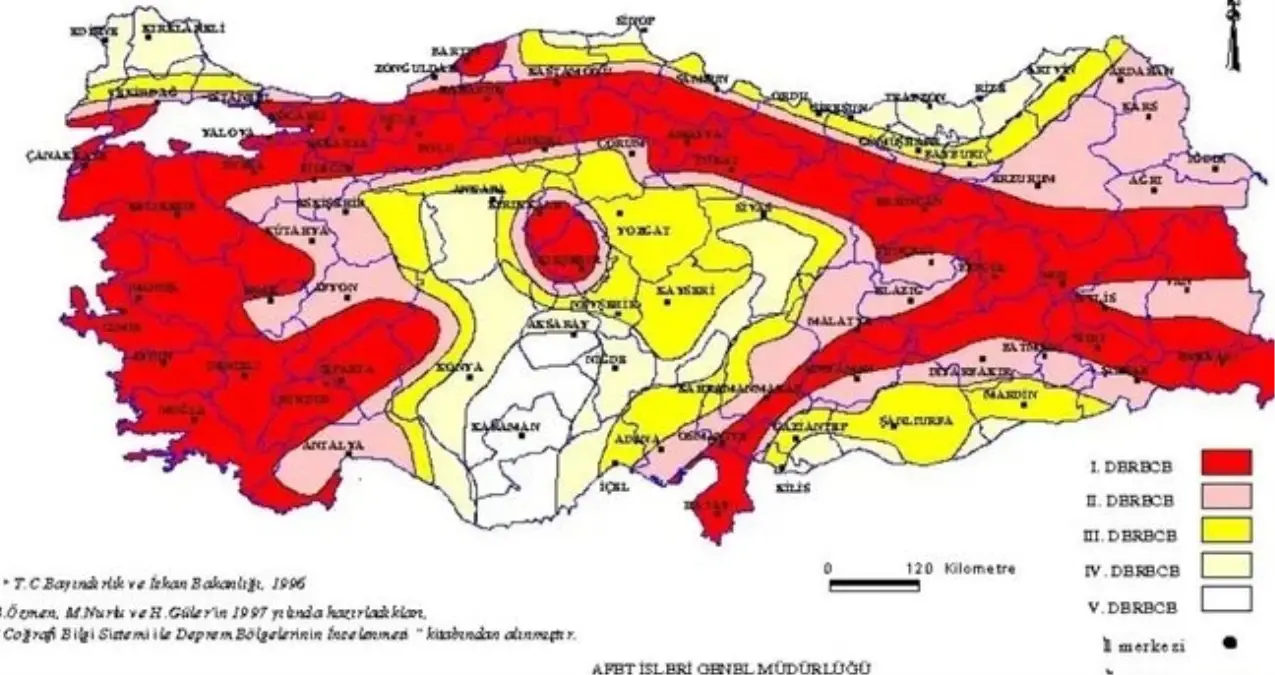 Denizli'den fay hattı geçiyor mu? Denizli deprem bölgesi mi, kaçıncı derece deprem bölgesi?