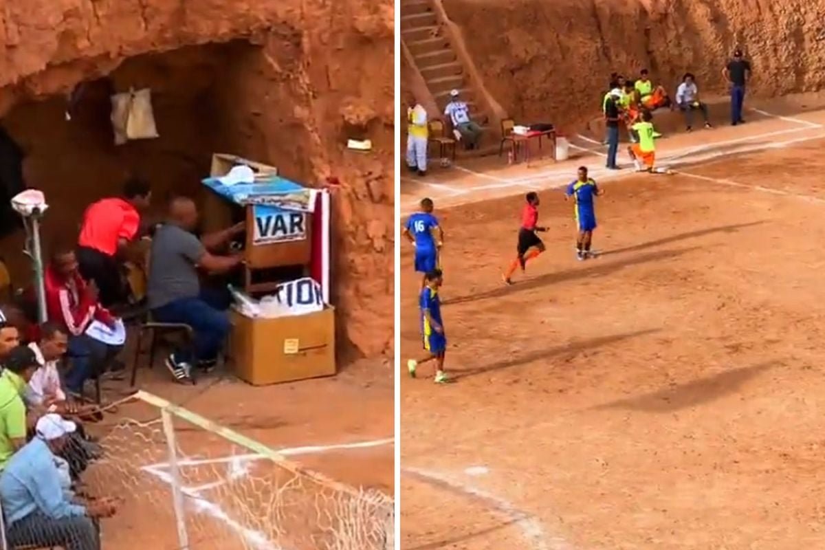 Amatör maçta VAR sistemi uygulanıyor