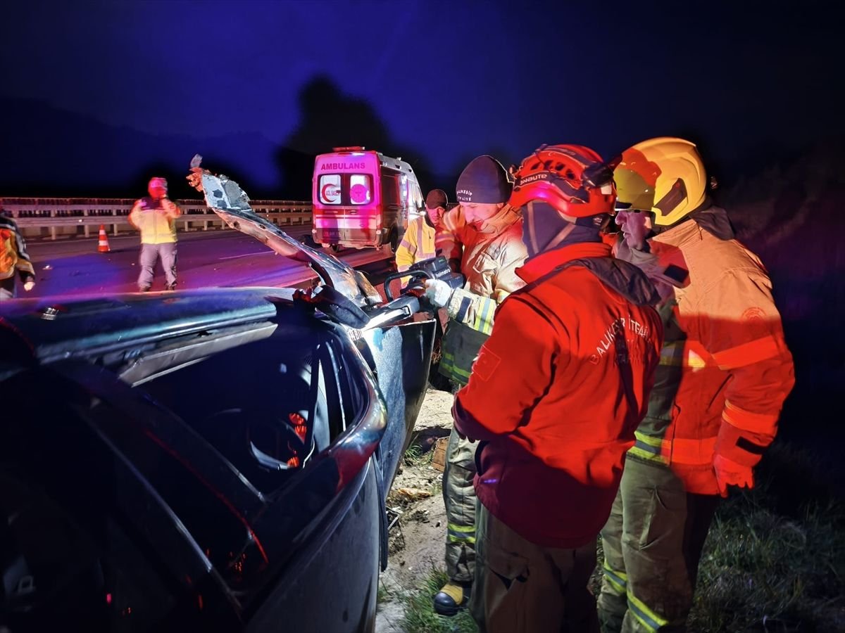 İstanbul-İzmir Otoyolu'nun Balıkesir kesimindeki trafik kazasında 1 kişi öldü