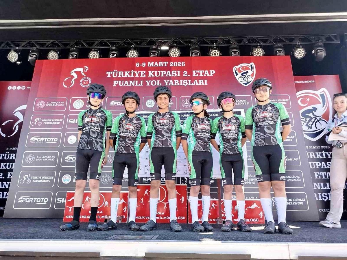 Akhisarlı minik pedallar Muğla'da kürsüye damga vurdu