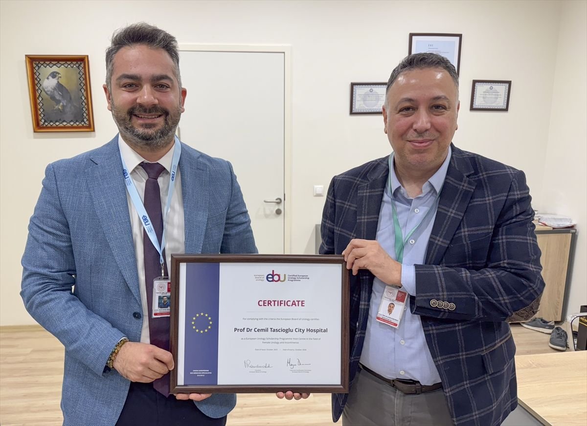 Prof. Dr. Cemil Taşcıoğlu Şehir Hastanesi Üroloji Kliniği, Avrupa'nın 6 eğitici merkezinden biri seçildi
