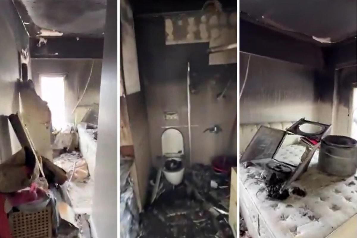 İstanbul'da kurutma makinesi patladı, ev savaş alanına döndü