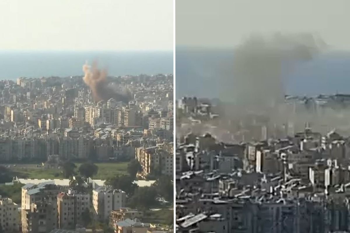 İsrail'in Beyrut'u yine vurdu, şehirden dumanlar yükseliyor