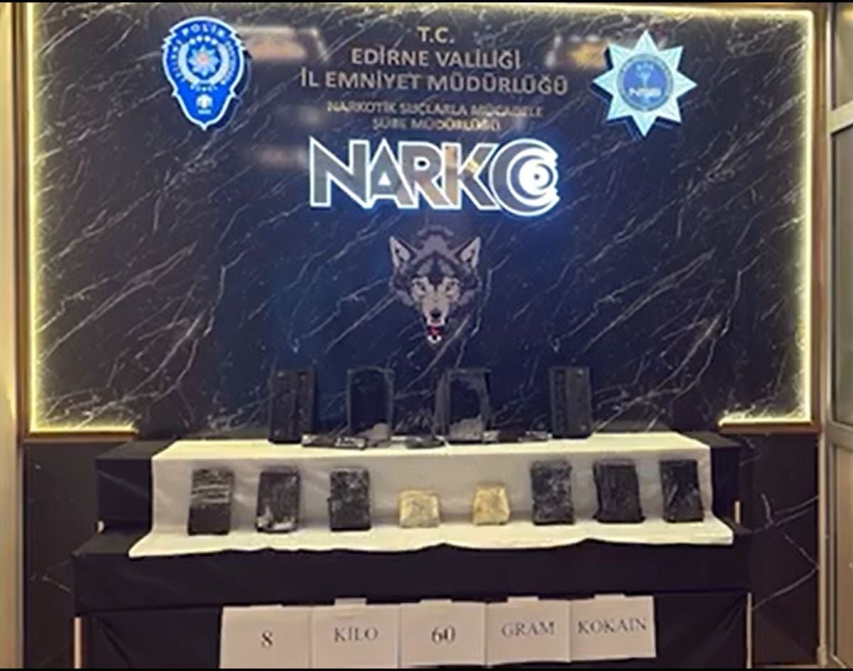 Kapıkule Sınır Kapısında 8 Kilo Kokain Ele Geçirildi