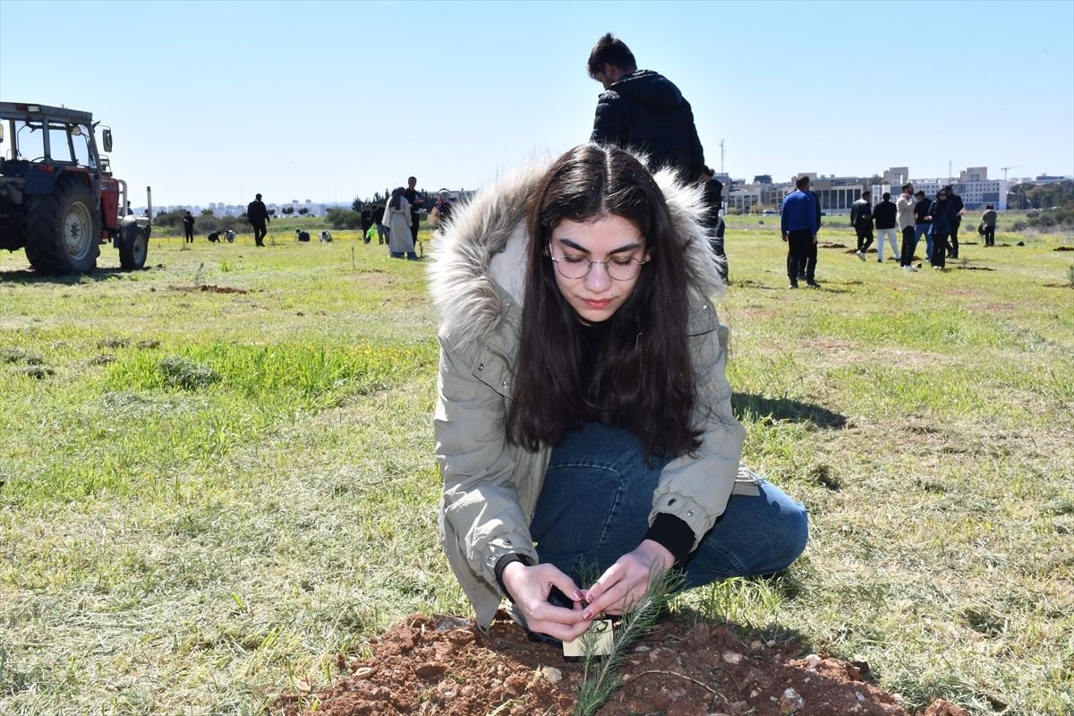Adana'da 50 fidan toprakla buluşturuldu