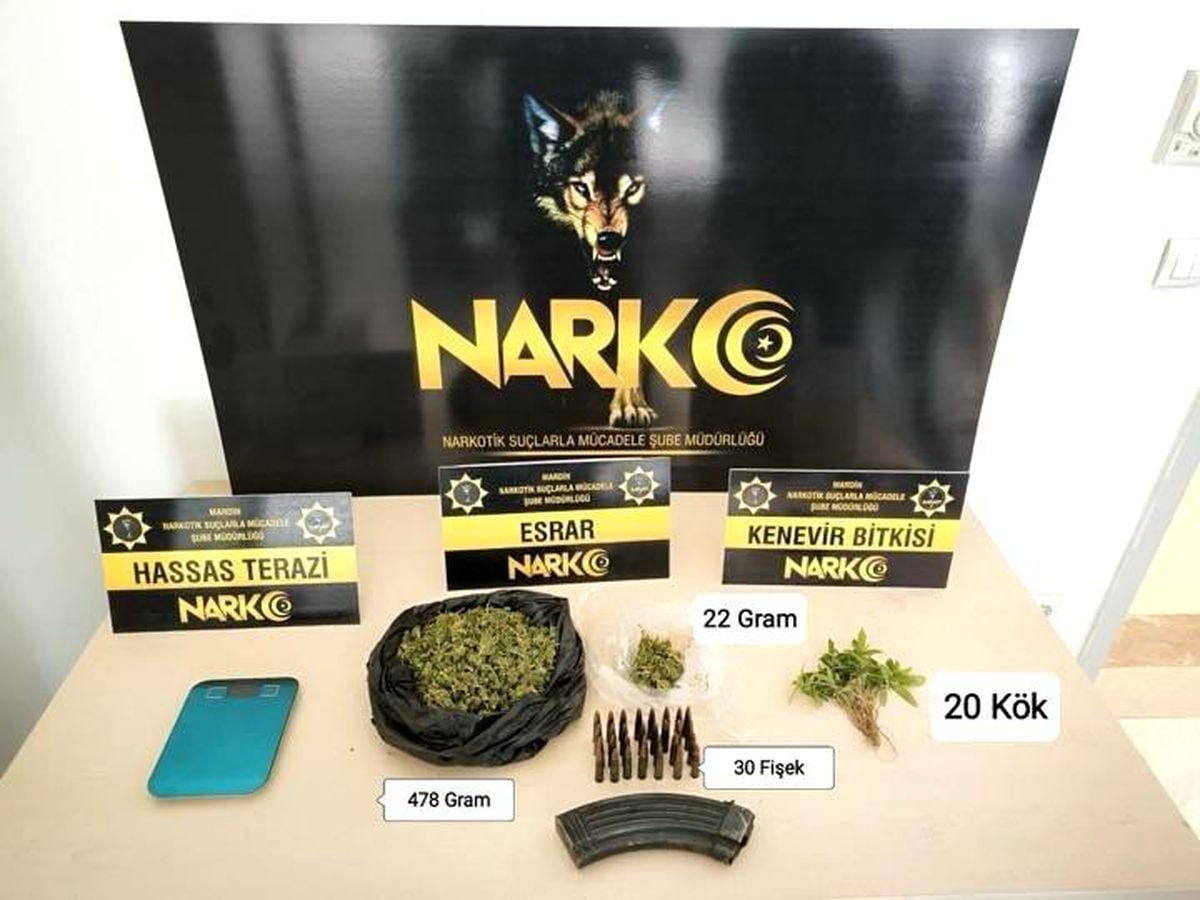 Mardin'de uyuşturucu operasyonu: 2 gözaltı