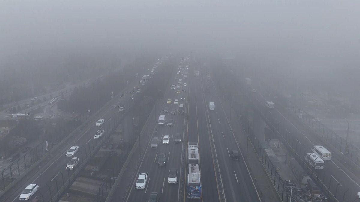 İstanbul'da Haliç ve Çevresinde Yoğun Sis