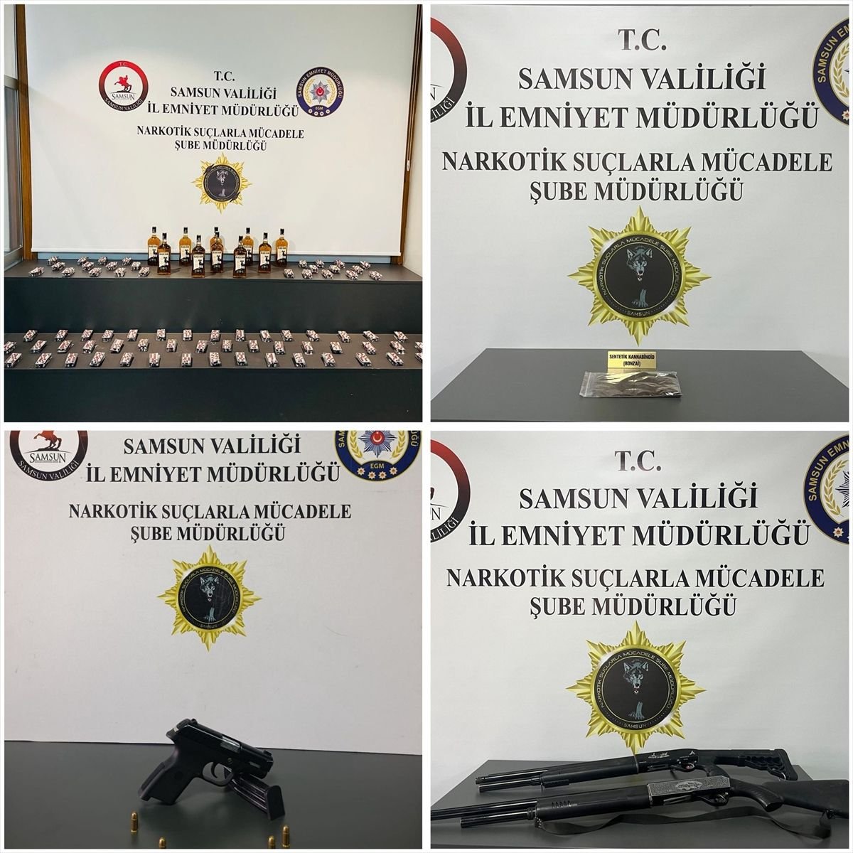 Samsun'da uyuşturucu operasyonlarında 10 zanlı yakalandı