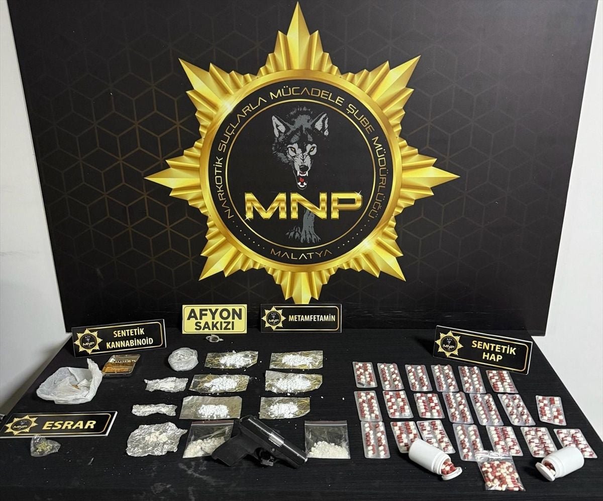 Malatya'da uyuşturucu operasyonunda 7 zanlı tutuklandı