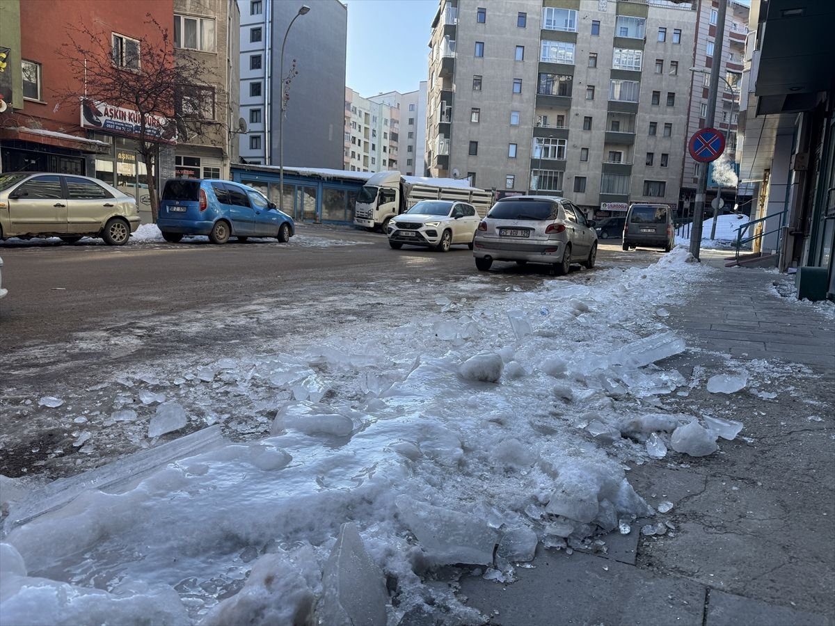 Erzurum, Kars ve Ardahan'da soğuk hava etkisini sürdürüyor