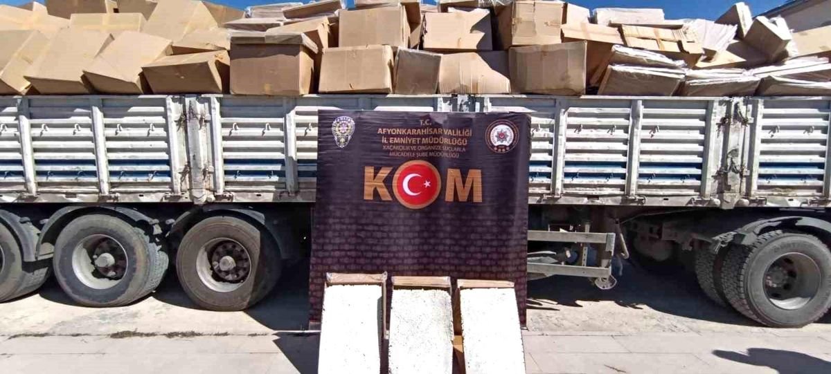 Polis piyasa değeri yaklaşık 8 milyon TL olan makaron ele geçirdi