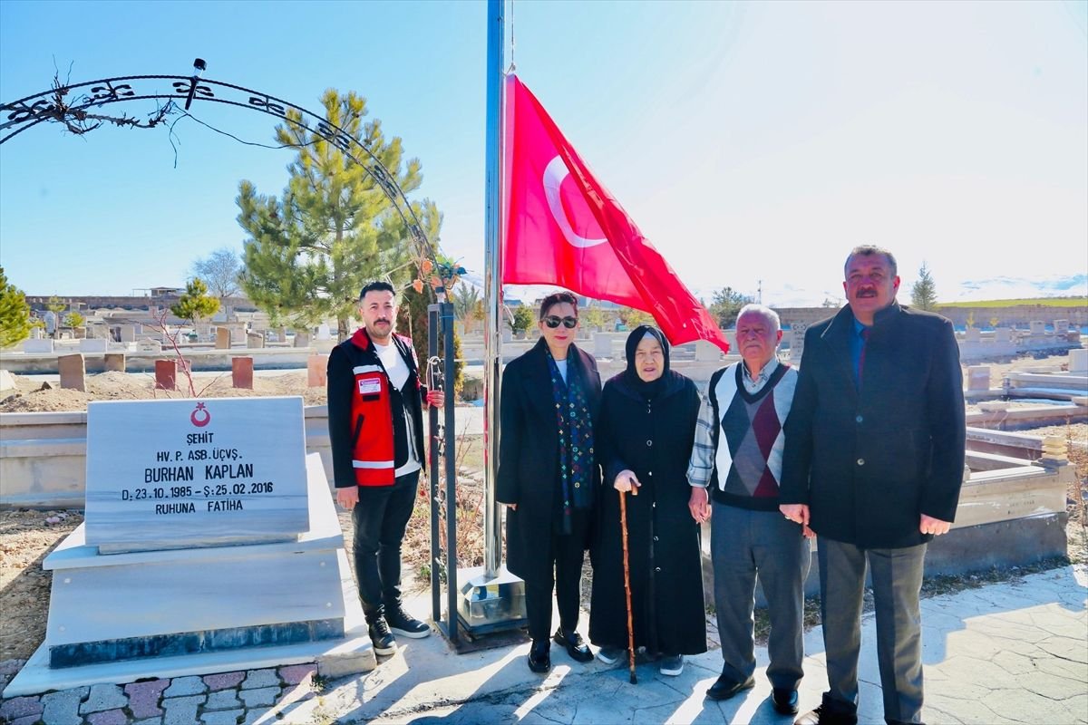Kayseri Aile ve Sosyal Hizmetler İl Müdürü Çıngır'dan şehit kabrine ziyaret