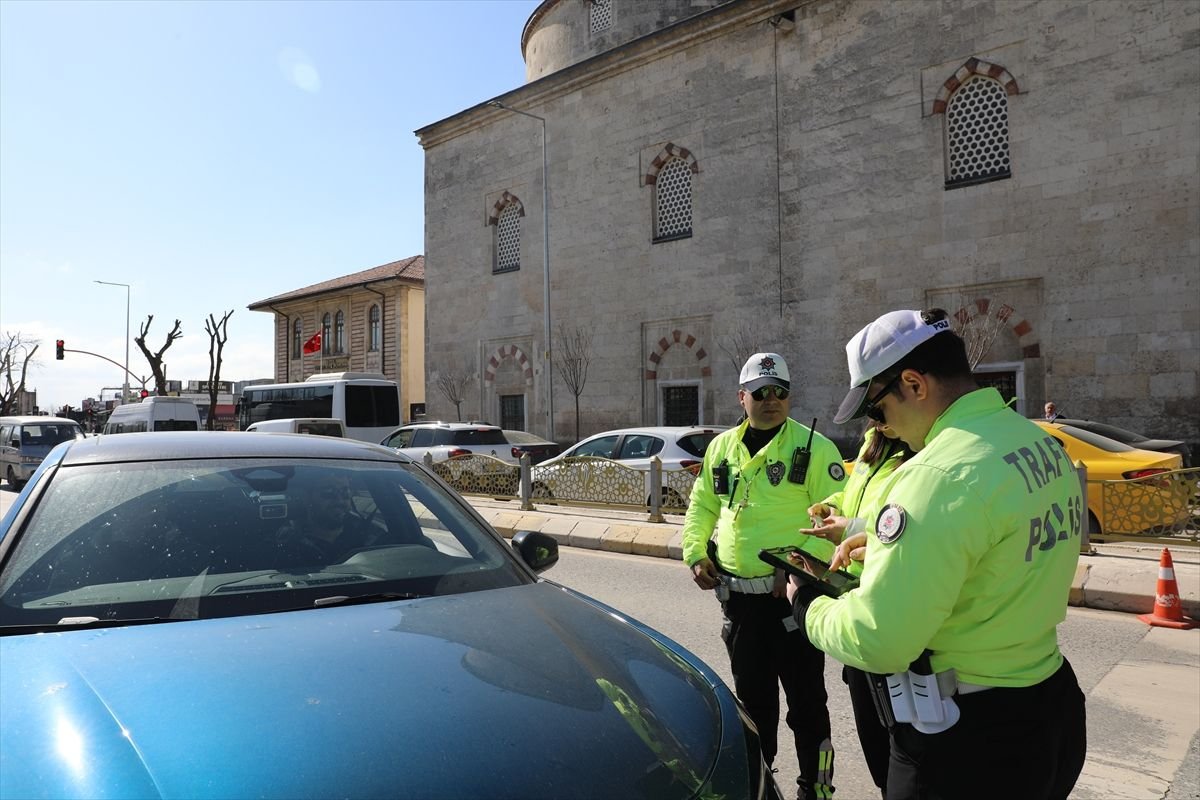 Edirne'de bayram öncesi trafik denetimi