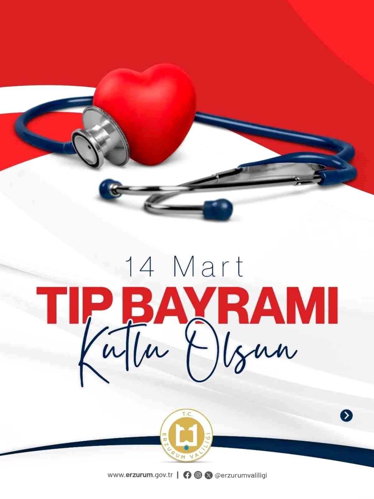 Vali Baruş'tan 14 Mart Tıp Bayramı mesajı
