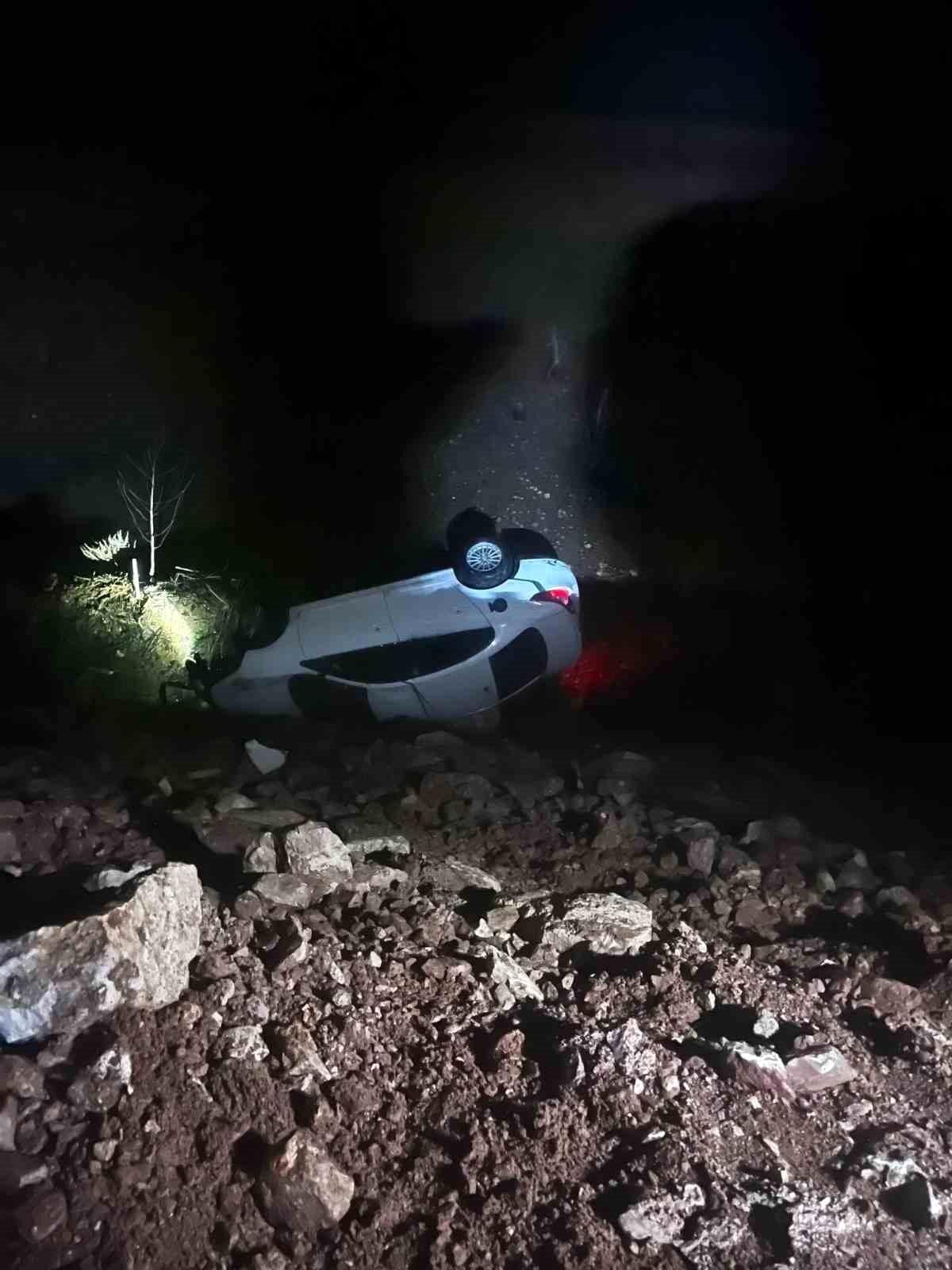 Kurtalan'da otomobil takla attı: 1 yaralı