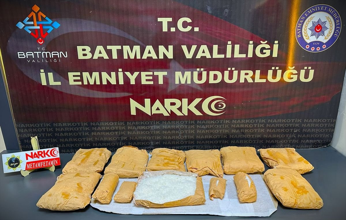 Batman'da 8,5 kilogram sentetik uyuşturucuyla yakalanan şüpheli tutuklandı