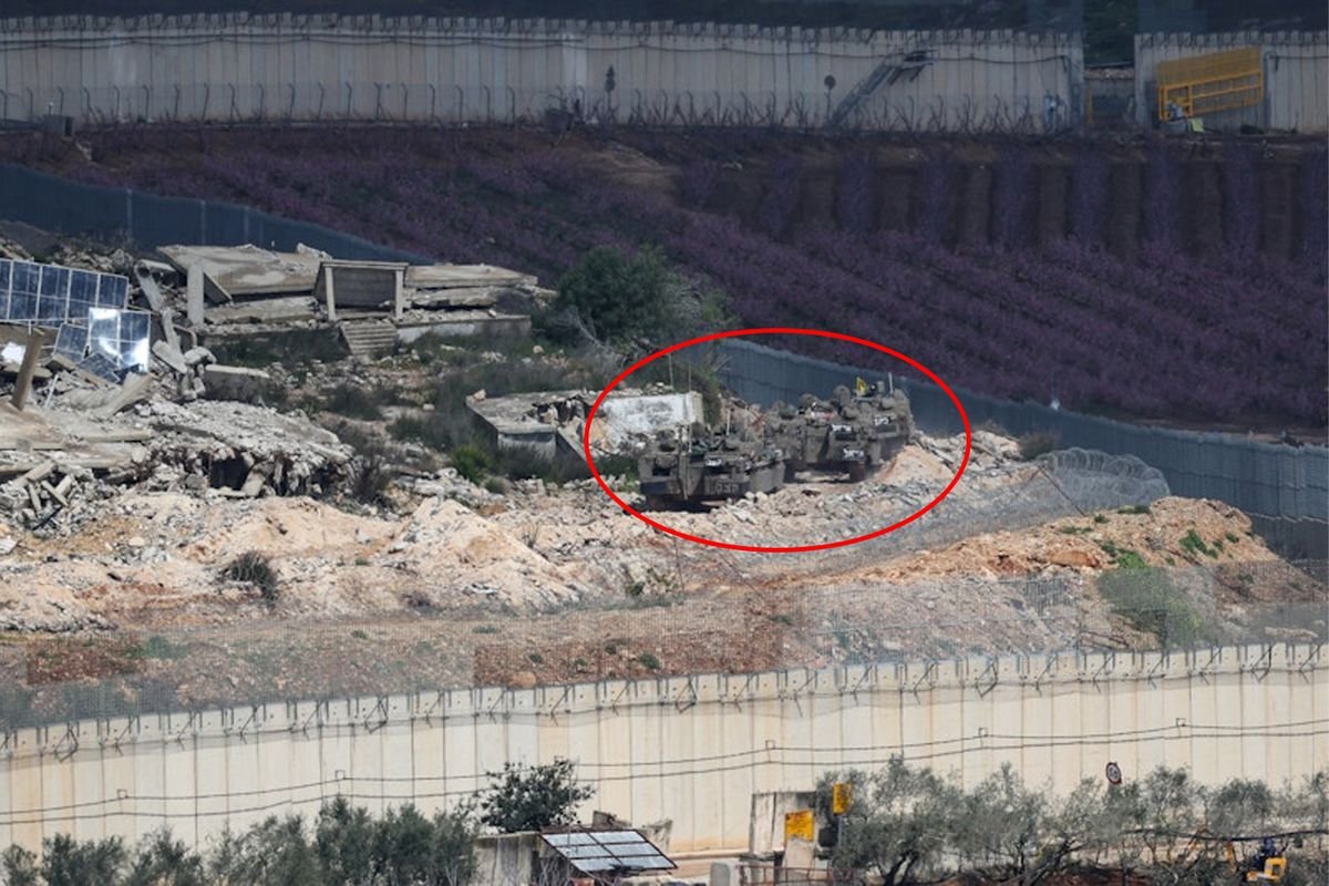 İsrail'in Lübnan'a düzenlediği kara harekatından ilk görüntü